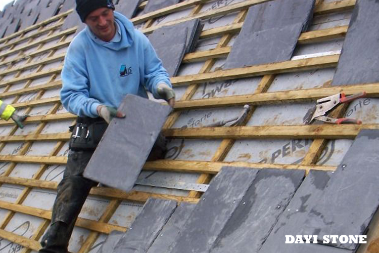 Natural Slate Roofing-Natural Stone Roof Tiles - Dayi Stone